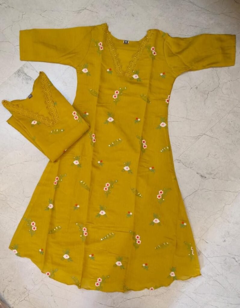Mustard Yellow Kurti